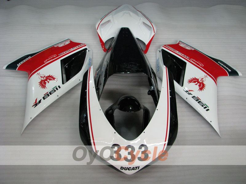 Injection Fairing kit for 09-11 Ducati 1198 - Red, White, Black - Factory Style, Customize #OYO87906251 Secondary image