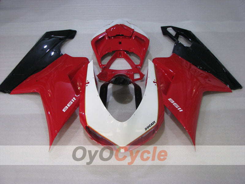 Injection Fairing kit for 09-11 Ducati 1198 - Red, White, Black - Factory Style #OYO87906252
