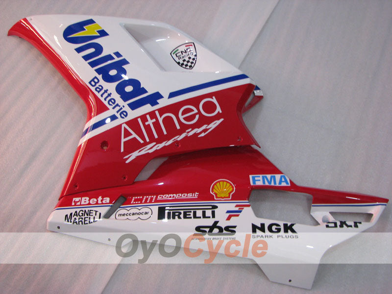 Injection Fairing kit for 09-11 Ducati 1198 - Red, White - Unibat #OYO87906253
