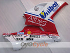 Injection Fairing kit for 09-11 Ducati 1198 - Red, White - Unibat #OYO87906253