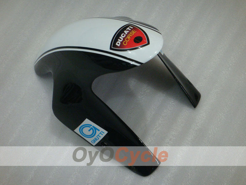 Injection Fairing kit for 09-11 Ducati 1198 - White, Black - Xerox #OYO87906255