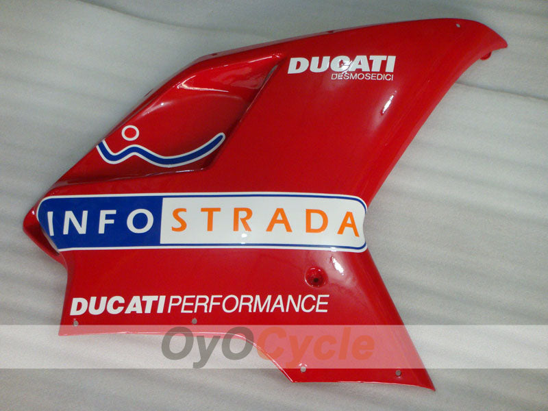 Injection Fairing kit for 09-11 Ducati 1198 - Red, Black - INFO STRADA #OYO87906257