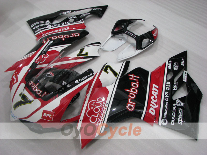Injection Fairing kit for 11-14 Ducati 1199 - Red, White, Black - aruba.it #OYO87906259