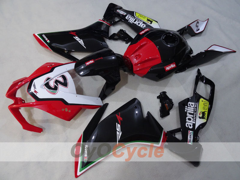 Fairing kit for 09-14 Aprilia RSV4 - Red, White, Black - Factory Style #OYO87906286