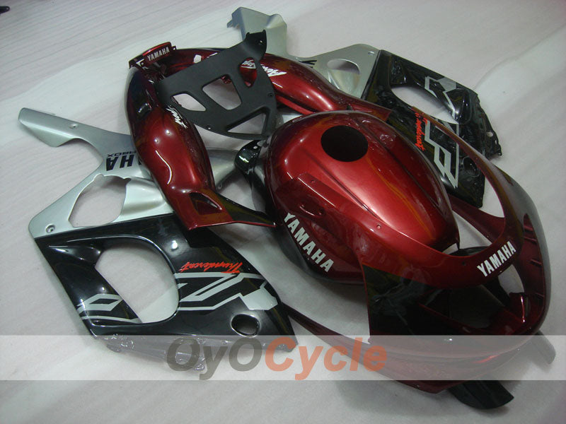 Injection Fairing kit for 97-07 YZF600R - Red Wine Color, Black - Factory Style #OYO87906404 Main image