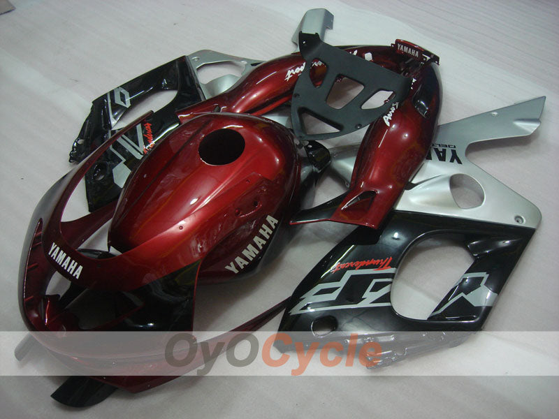 Injection Fairing kit for 97-07 YZF600R - Red Wine Color, Black - Factory Style #OYO87906404 Secondary image