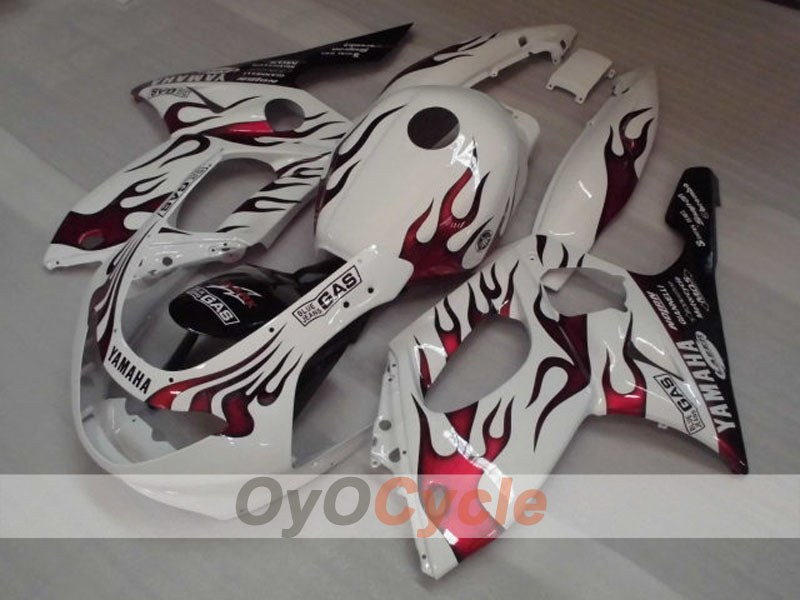 Injection Fairing kit for 97-07 YZF600R - Red, White - Customize #OYO87906405