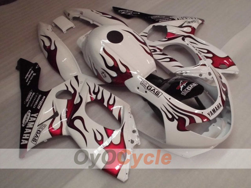 Injection Fairing kit for 97-07 YZF600R - Red, White - Customize #OYO87906405