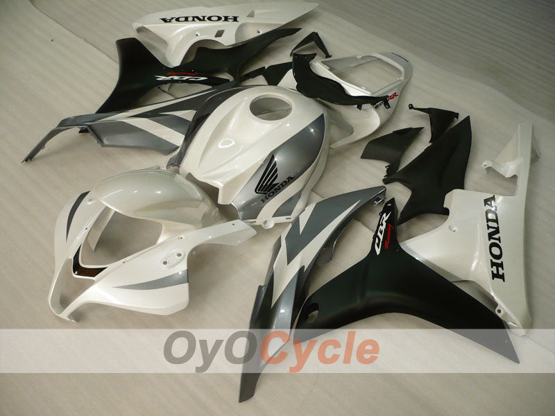 Injection Fairing kit for 07-08 CBR600RR - White, Black - Factory Style #OYO87900389
