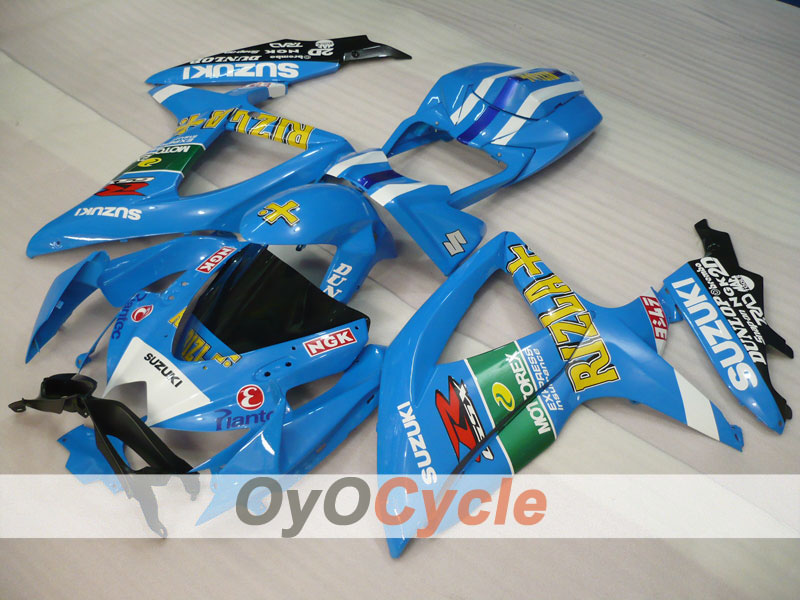 Injection Fairing kit for 08-10 GSX R750 - Blue, Black - Rizla+ #OYO87901455