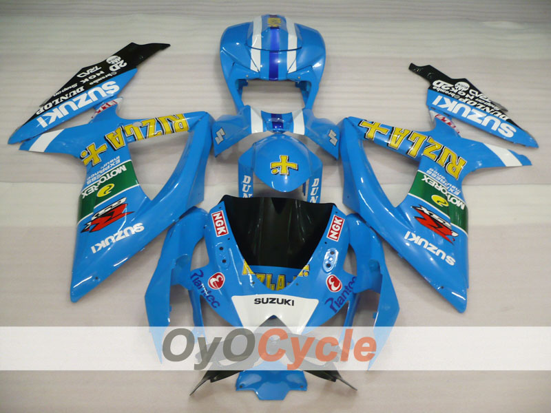 Injection Fairing kit for 08-10 GSX R750 - Blue, Black - Rizla+ #OYO87901455