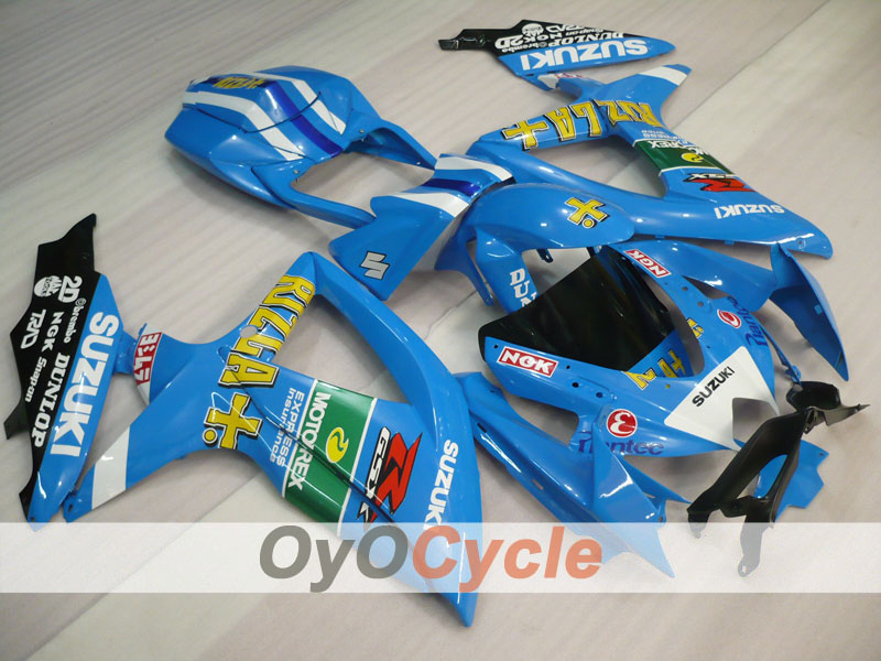 Injection Fairing kit for 08-10 GSX R600 - Blue, Black - Rizla+ #OYO87901673 Main image