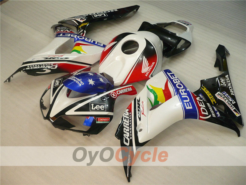 Injection Fairing kit for 06-07 CBR1000RR - White, Black - Lee #OYO87900615