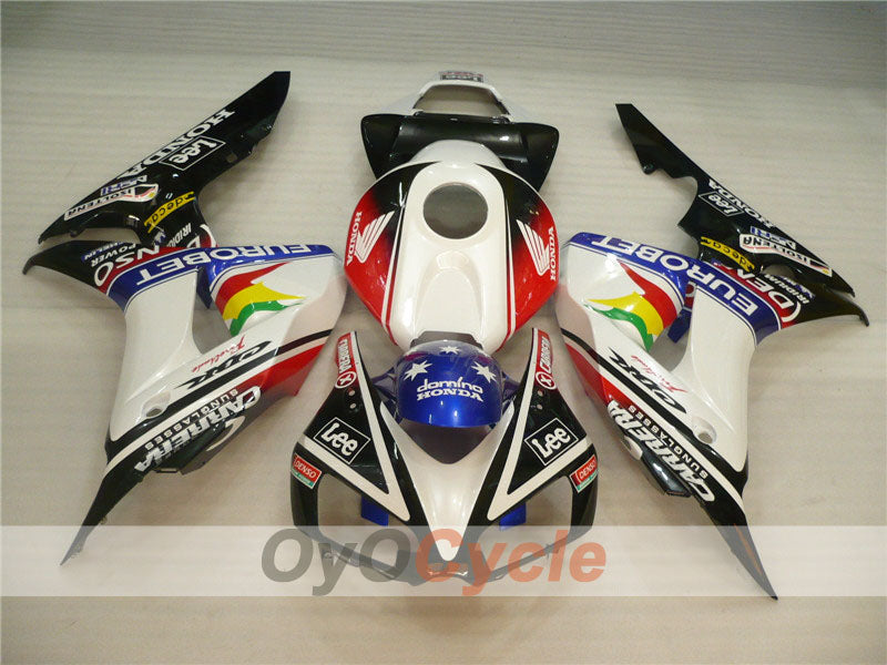 Injection Fairing kit for 06-07 CBR1000RR - White, Black - Lee #OYO87900615