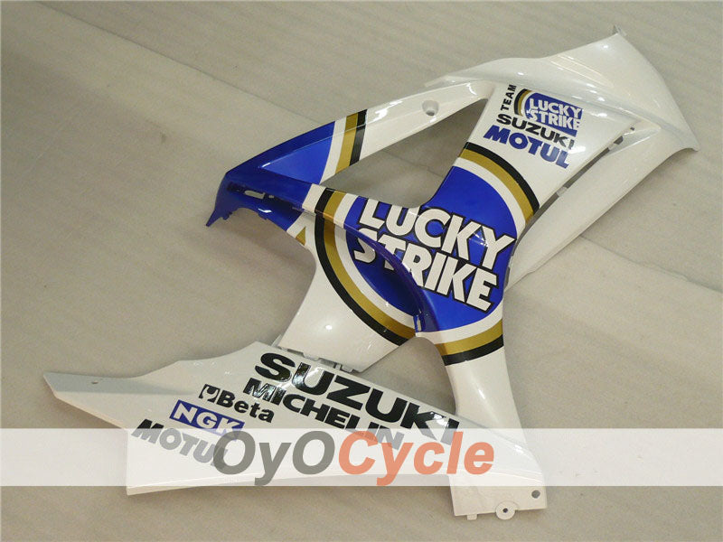 Injection Fairing kit for 07-08 GSX R1000 - Blue, White - Lucky Strike, MOTUL #OYO87902104