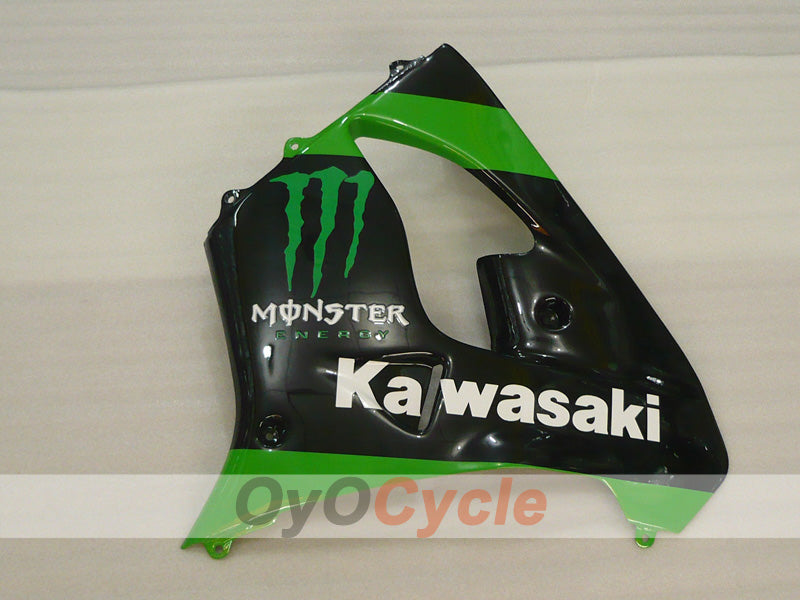 Fairing kit for 02-03 NINJA ZX-9R - Green, Black - Monster #OYO87903051