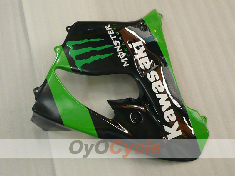 Fairing kit for 02-03 NINJA ZX-9R - Green, Black - Monster #OYO87903051