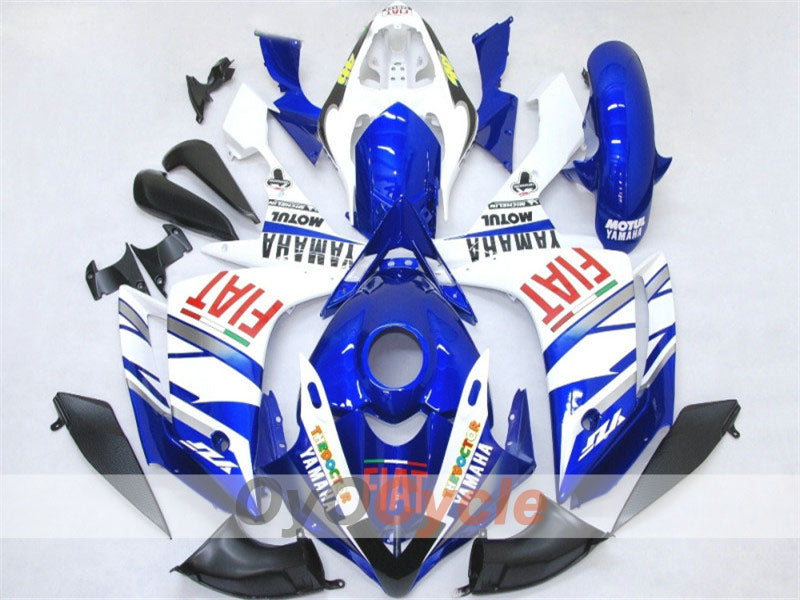 Injection Fairing kit for 07-08 YZF-R1 - Blue, White - FIAT, MOTUL #OYO87900851