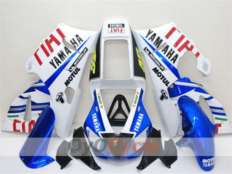 Injection Fairing kit for 98-99 YZF-R1 - Blue, White - FIAT #OYO87900735