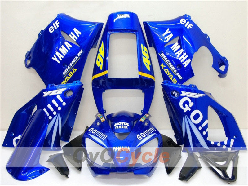 Injection Fairing kit for 98-99 YZF-R1 - Blue, White - GO!!!!!!!, MICHELIN #OYO87900743
