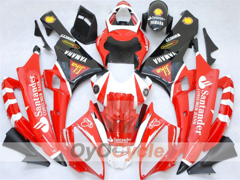 Injection Fairing kit for 06-07 YZF-R6 - Red, Black - Santander #OYO87900952