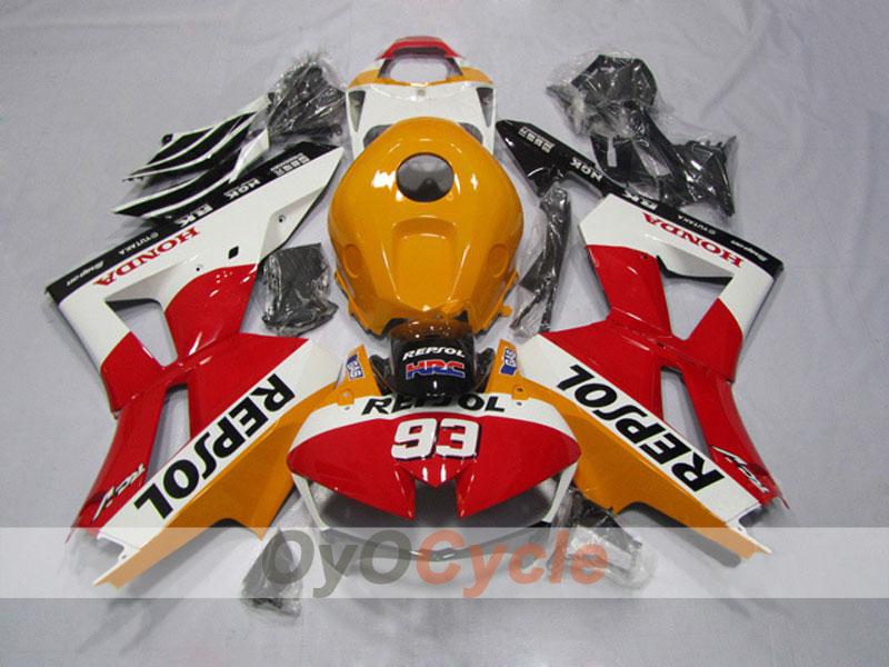 Injection Fairing kit for 13-20 CBR600RR - Red, White - Repsol #OYO87903124