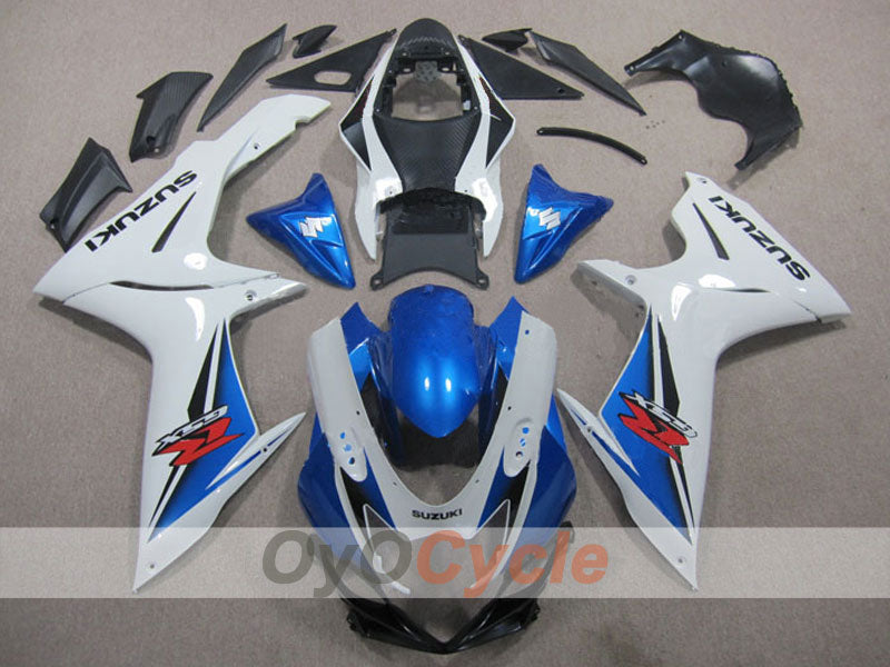 Injection Fairing kit for 11-26 GSX R600 - Blue, White - Factory Style #OYO87901683 Main image