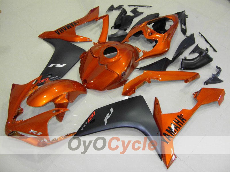 Injection Fairing kit for 07-08 YZF-R1 - Orange, Black, Matte - Factory Style #OYO87900879 Main image