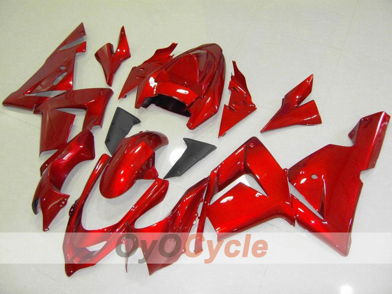 Injection Fairing kit for 04-05 NINJA ZX-10R - Red, Black - Factory Style #OYO87901530 Main image