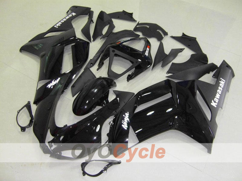 Injection Fairing kit for 07-08 NINJA ZX-6R - Black - Factory Style #OYO87901929 Main image