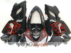 Injection Fairing kit for 05-06 NINJA ZX-6R - Red, Black - Flame #OYO87901865