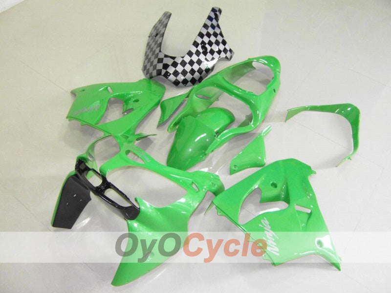 Fairing kit for 00-01 NINJA ZX-9R - Green, Black - Nakano #OYO87903037 Main image