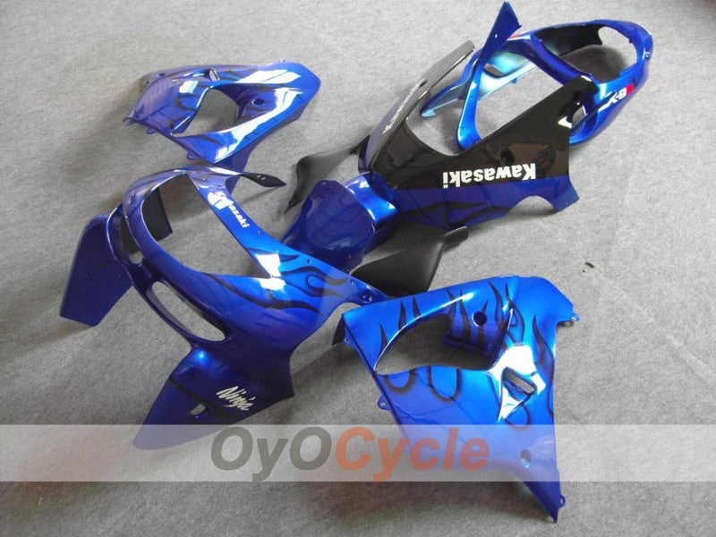 Fairing kit for 98-99 NINJA ZX-9R - Blue, Black - Flame #OYO87903013